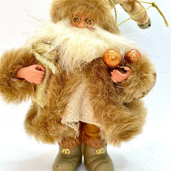 Natural Tone Santa Claus Christmas Tree Ornaments 4 - Picture 15 of 16